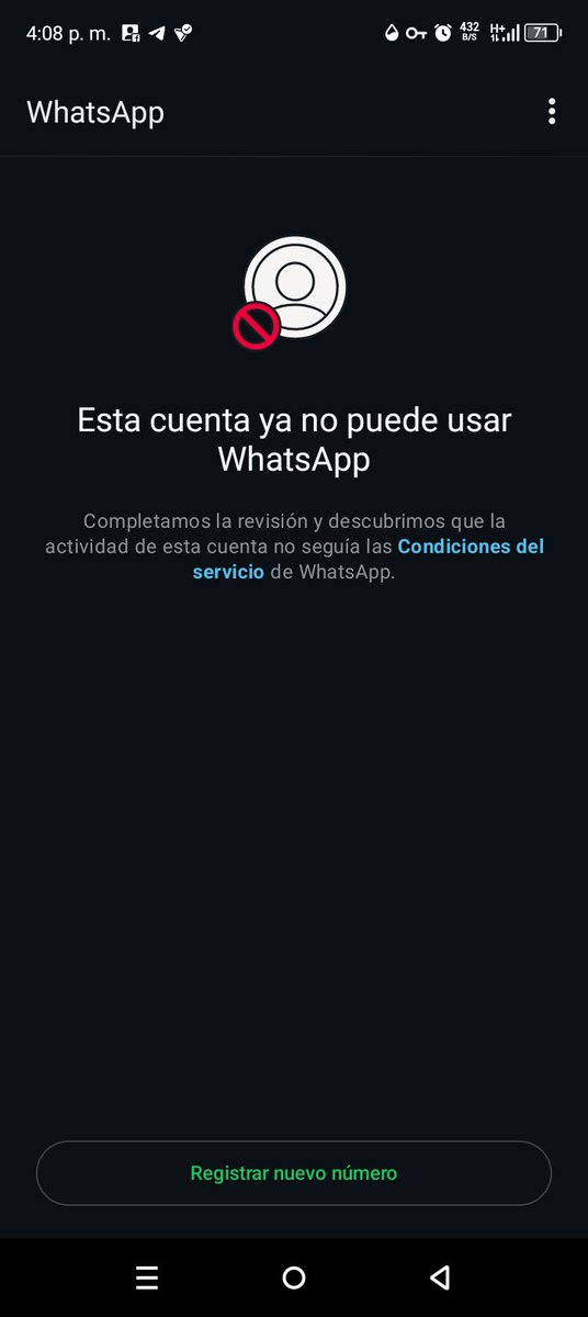 S784Yax's tweet photo. @WhatsApp Que pasó? No incumplí las reglas. Den explicaciones porque es de muy mal gusto .🥵🤬🤬🤬🤬🤬 https://t.co/QdobjlgxPD