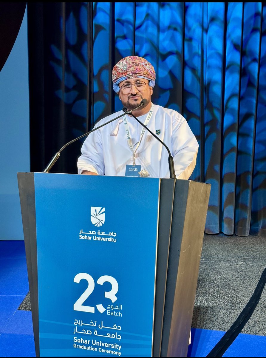 د . سيف الهنائي (@saif_2252) on Twitter photo #جامعة_صحار <a href="/Soharuniv/">Sohar University</a> <a href="/moheriom/">وزارة التعليم العالي والبحث العلمي والابتكار</a> #صحار
نبارك لجميع الخريجين والخريجات من جامعة صحار ونتمنى لهم التوفيق والسداد في حياتهم المستقبلية #جامعة_صحار <a href="/Soharuniv/">Sohar University</a> <a href="/moheriom/">وزارة التعليم العالي والبحث العلمي والابتكار</a> #صحار
نبارك لجميع الخريجين والخريجات من جامعة صحار ونتمنى لهم التوفيق والسداد في حياتهم المستقبلية