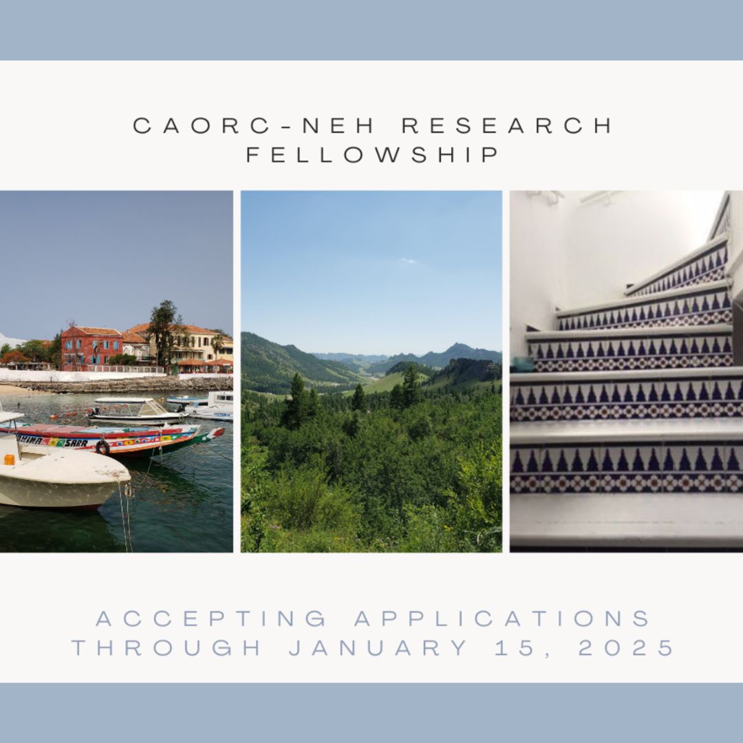 The deadline is approaching for the <a href="/CAORC/">CAORC</a> - <a href="/NEHgov/">National Endowment for the Humanities</a> Research #Fellowship, which provides the opportunity for scholars to carry out #research in the #humanities &amp; to spend significant time in one country with an Overseas Research Center as a base.

caorc.org/neh-fellowship…