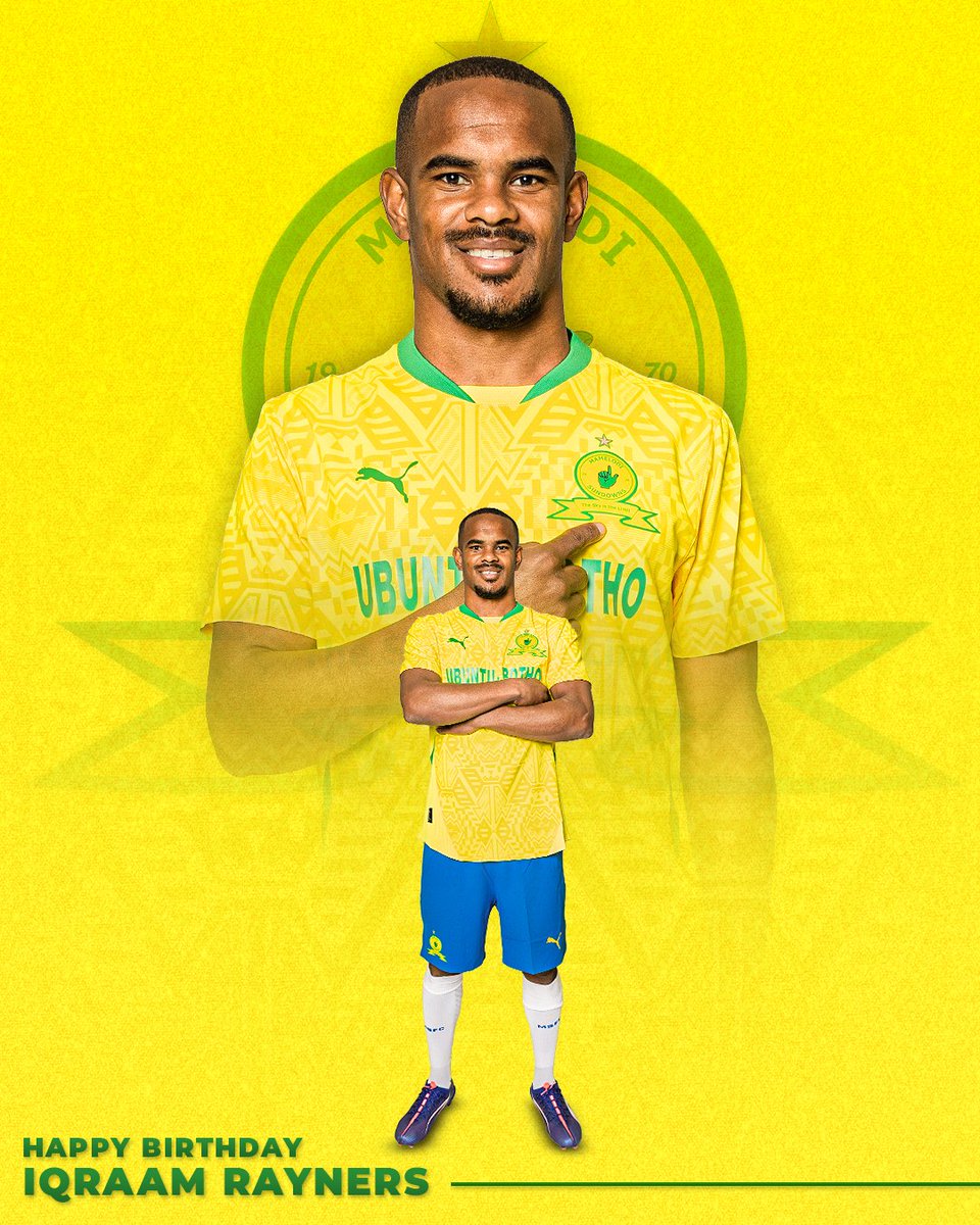 Wishing our forward Iqraam Rayners a very happy birthday today! 🎉

Have a wonderful day! 🎈

#Sundowns #HappyBirthdayIqraam