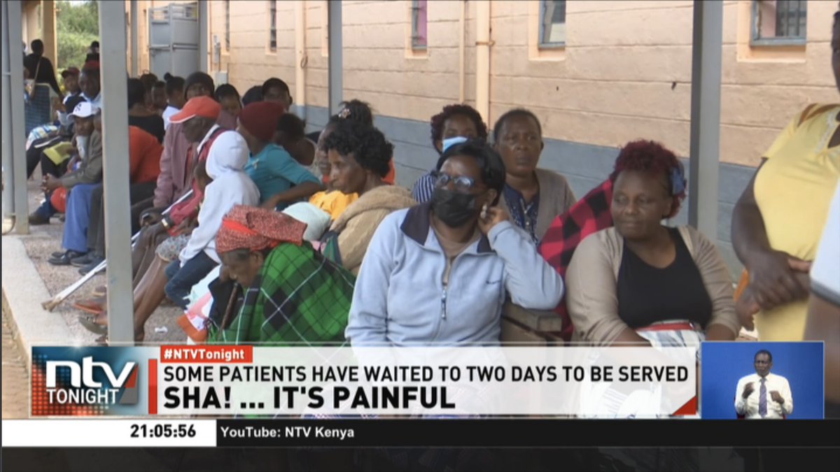 ntvkenya's tweet photo. Hundreds of patients in Nyeri stranded due to failure in SHA portal

https://t.co/tenpwOTYtB https://t.co/2SGZdbYvGa
