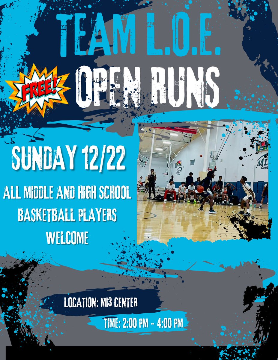 FREE OPEN RUNS