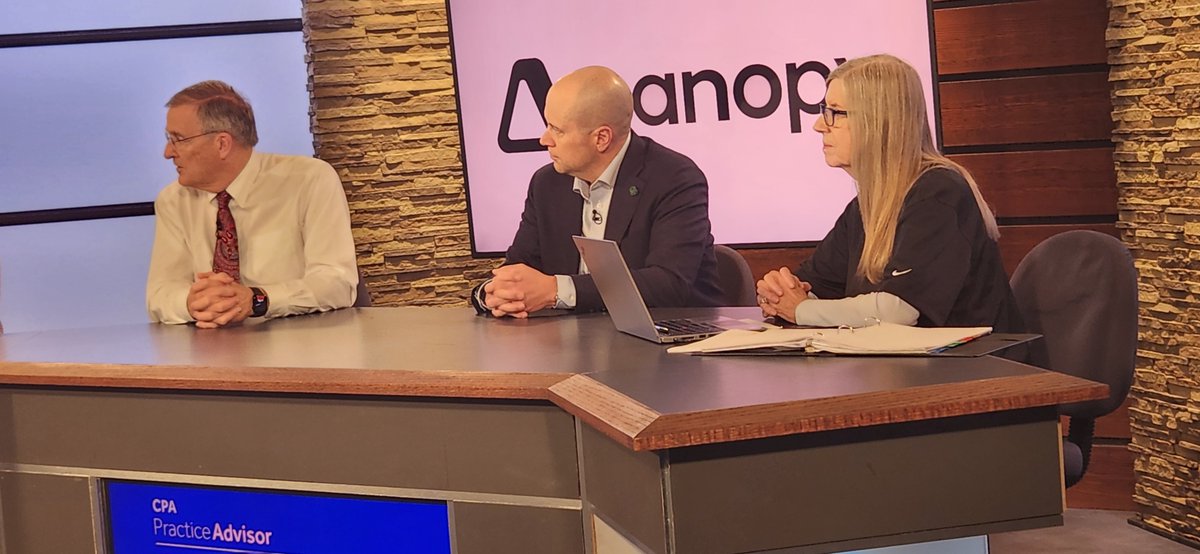 cpapracadvisor's tweet photo. Davis Bell CEO of @CanopySuite with @Rpjohnston and Bftcpa speak on modern practice management tech. #decembercpe #EnsuringSuccess https://t.co/SvRLJatLQO