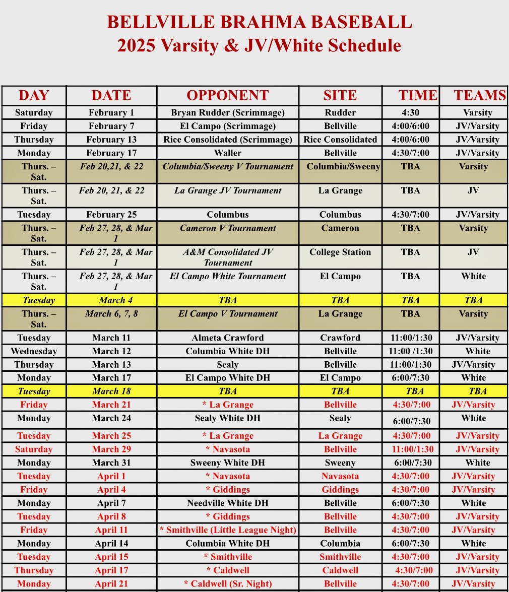 Bellville Baseball tweet media