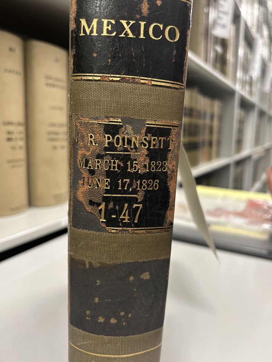 AOTUS11_Shogan's tweet photo. #TIL Poinsettia are named for Joel Roberts Poinsett - the first US minister to Mexico - who brought the plant back from Taxco, Guerrero and popularized it. The records from his time in Mexico are part of the State Department holdings ⁦@USNatArchives⁩ https://t.co/JCGHTBnl3R