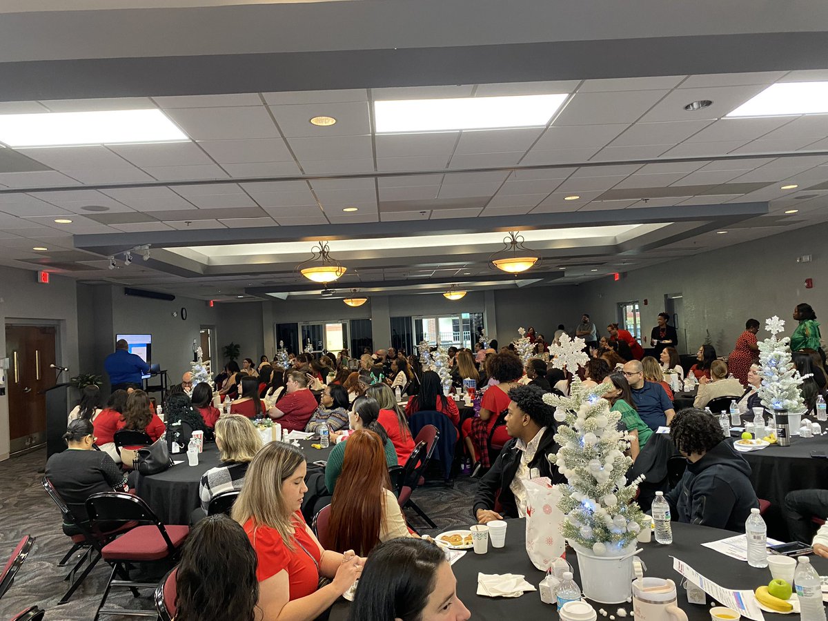 All staff meeting today! Happy holidays. If you want to join our team go to Osceolahealthcare.org/newsroom/caree…