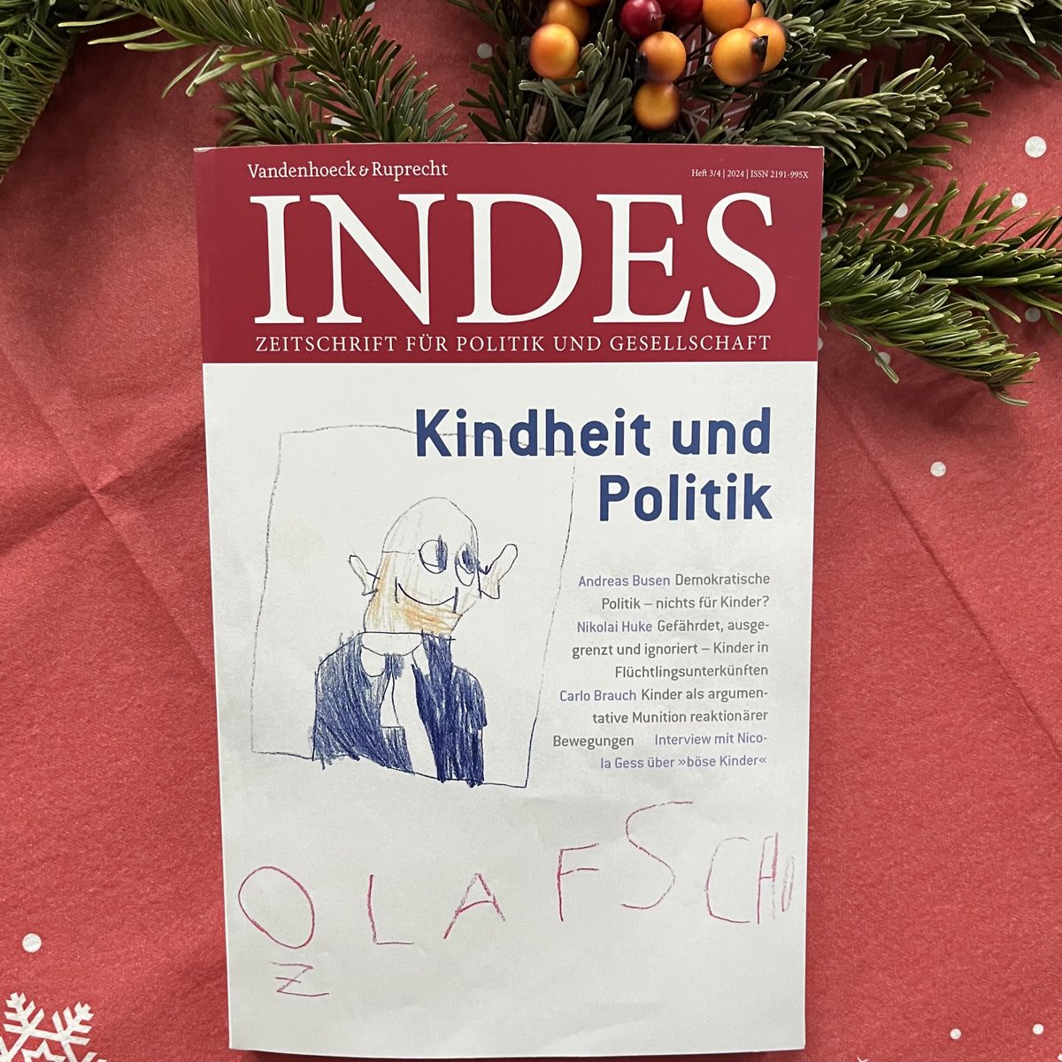 Dagmar Hoffmann 🌈🕊️🦋 (@palimpoetica) on Twitter photo Just erschienen: Die neue Ausgabe von <a href="/INDESonline/">INDES - Zeitschrift für Politik und Gesellschaft</a> mit Analysen, Interviews, Studien und Kommentaren. Bin dankbar, einen Beitrag zum vernachlässigten Blick auf #Arbeiterkinder beisteuern zu dürfen. Besonders freut mich das originelle Cover: #OlafScholz aus Kindersicht Just erschienen: Die neue Ausgabe von <a href="/INDESonline/">INDES - Zeitschrift für Politik und Gesellschaft</a> mit Analysen, Interviews, Studien und Kommentaren. Bin dankbar, einen Beitrag zum vernachlässigten Blick auf #Arbeiterkinder beisteuern zu dürfen. Besonders freut mich das originelle Cover: #OlafScholz aus Kindersicht