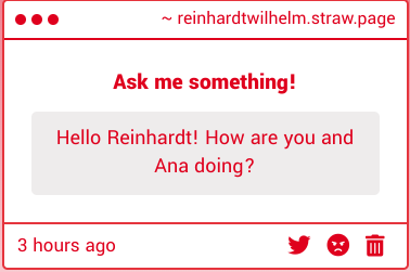 Hello, My Friend! Ana Wandered Outside Yesterday And Has Not Returned.