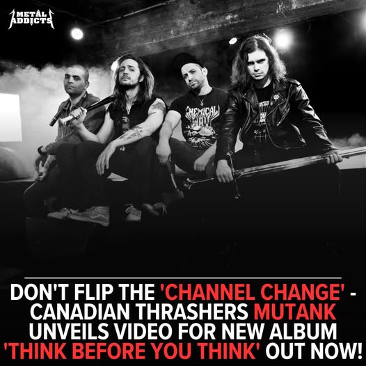 AsherMedia's tweet photo. Don't Flip The "Channel Change" - Canadian Thrashers @MUTANK Unveils Video For New Album "Think Before You Think" Out Now!
Check the video premiere on @metaladdictscom
https://t.co/wQ5mZQsCPP
#metaladdicts #mutank #thrash #thrashmetal #heavymetal #metal #metalmusic #metalband https://t.co/WlMTZZrFQF