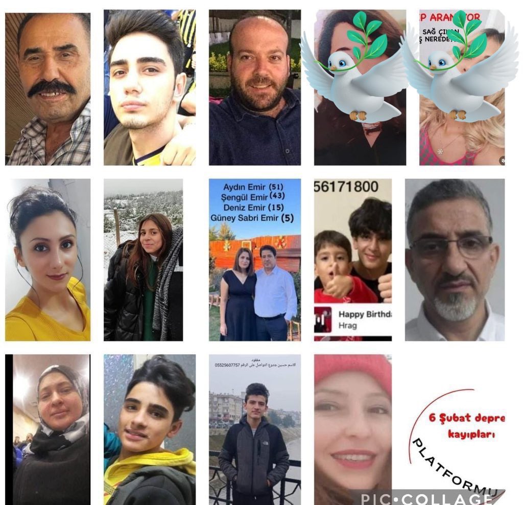 #deprem 

Küçük küçük insanlar küçük apartmanlarız biz ! Sesimiz hiç duyulmadı ! Sadece yıl dönümünde yıl dönümüne  tanılmiş insanların 6subat deprem diye filan sayfalarını süsledik ! O kadar ! 2 yıl dönümü geliyor gene süslere maksat renk olsun prim olsun rt olsun …. Ama