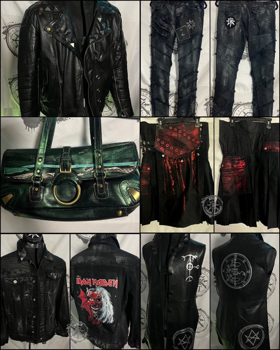 I have the rest of our <a href="/OceanCityComic/">Ocean City Comic Con</a> Con collection I made up for grabs after an epic weekend there! Thanks for all who stopped by the booth🤘🏻 65+ new pieces up for grabs here:

kyllacustomrockwear.com/kylla-ready-we…