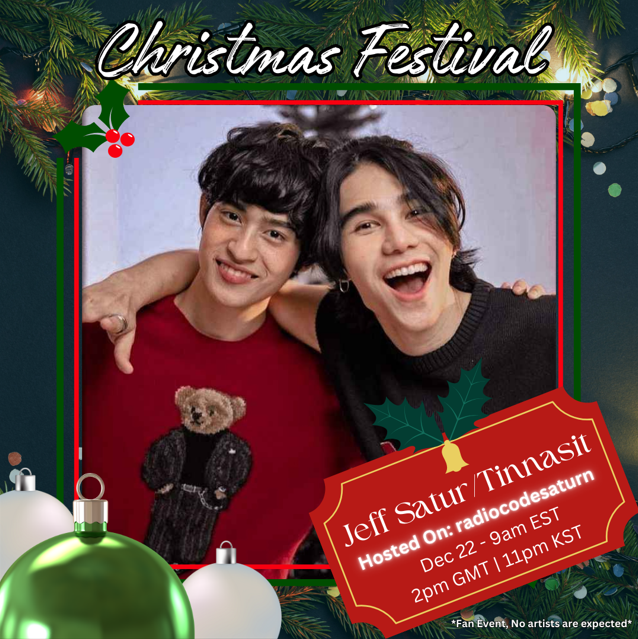 saturninabeat's tweet image. ✨☃️#Saturdayss #unit friends #RadioCodeSaturn is pleased to invite u,we'll be part of #SHXmasFest2024🎄organized per @brosesradio &amp;amp; @SHCollabs🥳

❄️Dec 20, 21 &amp;amp; 22🎶40stations at @STATIONHEAD from different fandom artists

🚀RadioCodeSaturn hosts Dec22
⏰9am🇺🇸EST⏰3pm🌍EU⏰9pm🇹🇭