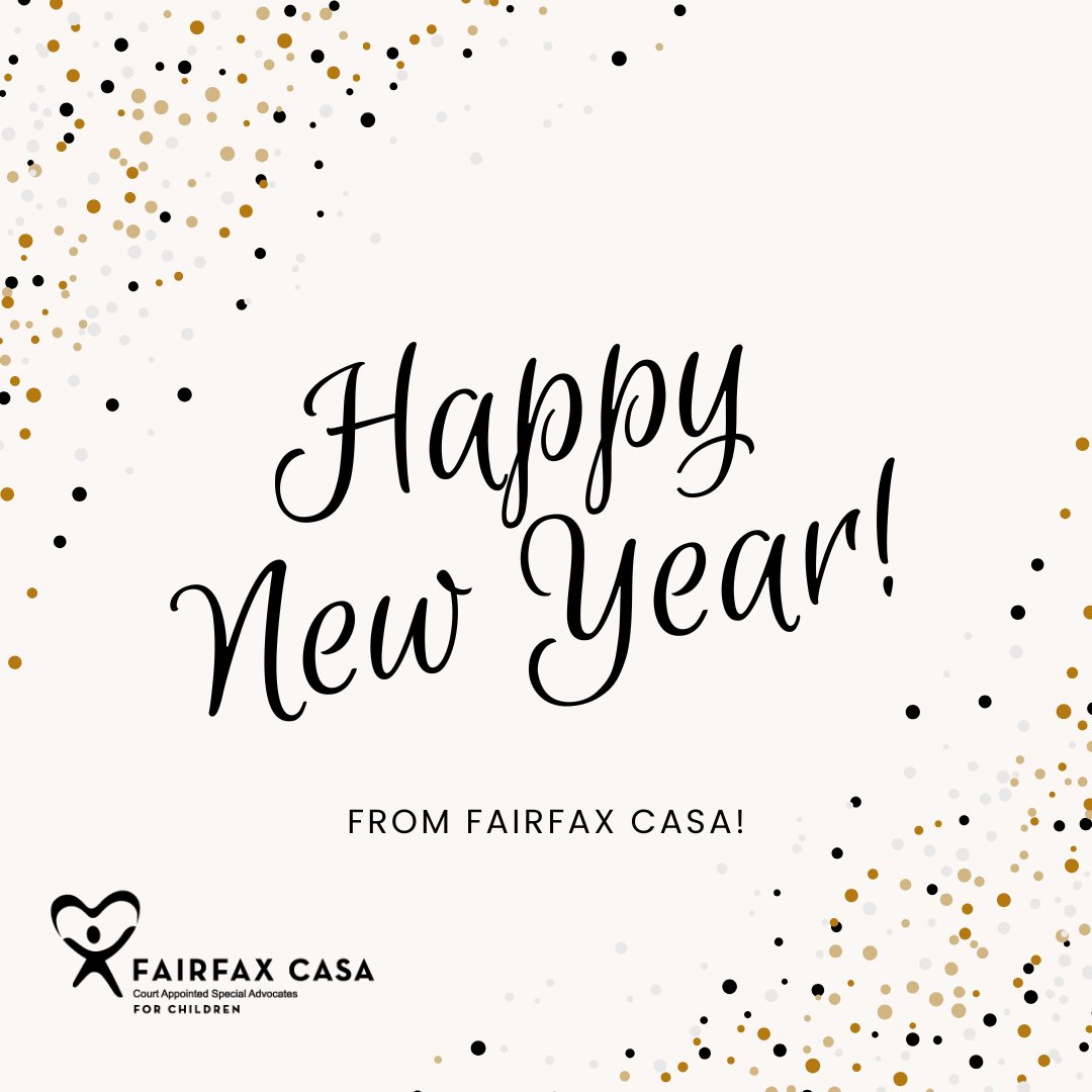 Happy New Year! Let's make 2025 a year filled with positive change and action. Consider volunteering with Fairfax CASA! Contact volunteer@casafairfax.org for more details.