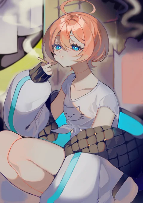 安寧様に新しい立ち絵を描いて頂きました ダウナーっぽい感じがすごい可愛いでしょ～