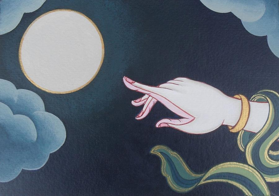 CaminoAquelarre's tweet image. Señalando a la luna (declaración de principios de El Aquelarre).