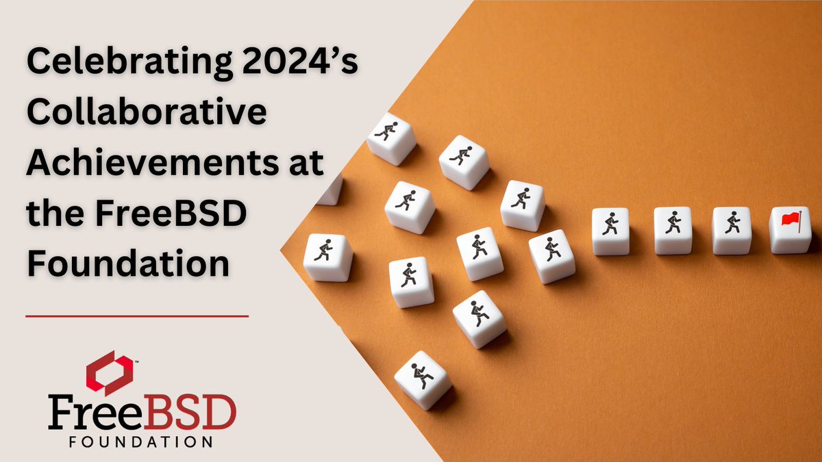 🤝 FreeBSD's 2024 Success: Collaboration in action!

Security audits, infrastructure modernization, a laptop support initiative, and the CHERI Alliance &amp; CIS partnership.

From security enhancements to usability improvements, we're stronger together!

buff.ly/403J1Co