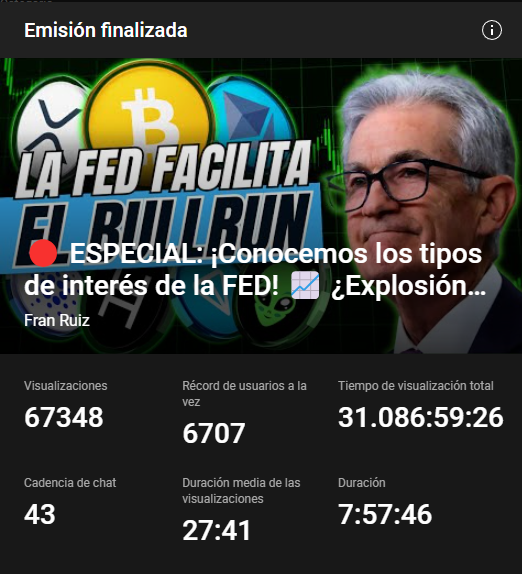 InvestRuiz's tweet image. ❤️ ¡MUCHAS GRACIAS A TODOS!
Hemos superado las 100,000 personas en Youtube y el pico más alto en directo de la historia de mi canal.
No os quepa duda que voy a seguir trabajando para que sigamos creciendo juntos. Esto es solo el comienzo y cripto solo está arrancando.
Mañana…