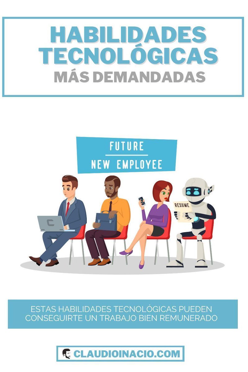 cinacio06's tweet photo. 🎯  Habilidades (a aprender en el futuro) para conseguir un trabajo altamente remunerado 👉 https://t.co/BcIP2fq0Ac 

#trabajo #empleo #formacion https://t.co/zBf9D5yuSU