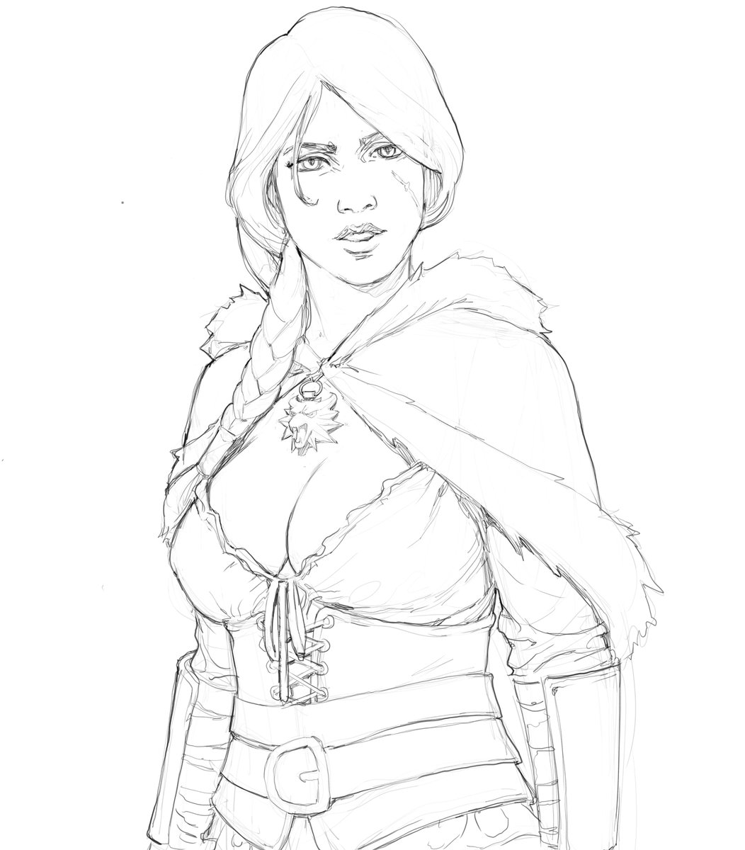MagnusLart's tweet photo. #ciri #TheWitcherIV #TheWitcher #TheWitcher3 #digitalart #cirifanart #TheWitcherfanart #lineart #sketch #gamefanart #painting #digitalpainting https://t.co/hrxLV7sSfL
