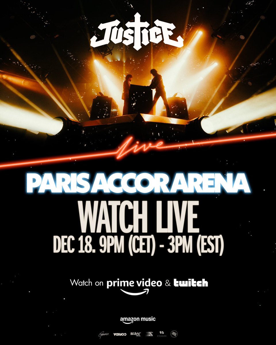 Tonight. Live on <a href="/Twitch/">Twitch</a> and <a href="/PrimeVideo/">Prime Video</a> with <a href="/amazonmusic/">Amazon Music</a> #OneNightWithJustice ✝️