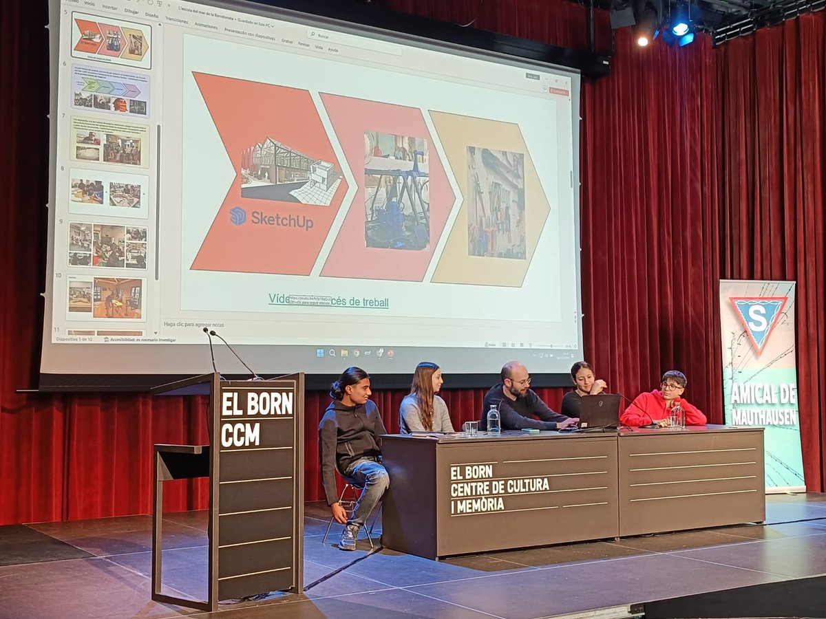 “Qui no coneix la seva història està condemnat a repetir-la”
Avui hem presentat el nostre projecte sobre l’Escola del Mar, a les jornades Xarxa mai més d’<a href="/amauthausen/">Amical de Mauthausen</a> sobre memòria democràtica. Una tasca urgent i imprescindible. #Contraloblit <a href="/INSJoanSalvat/">INS Joan Salvat i Papasseit</a>