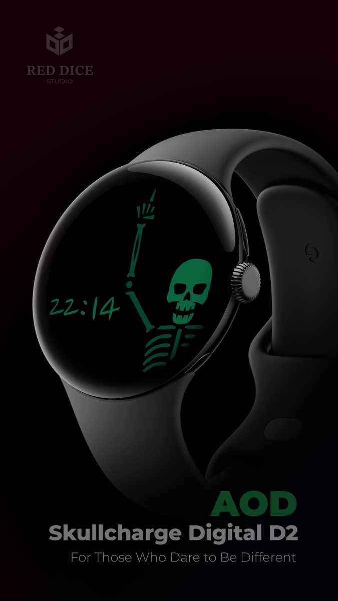 ReddiceStudio's tweet photo. 💀 Stay bold, always on. ⚡
With Skullcharge Digital D2, the striking skeleton design and essential details remain visible in AOD mode. Power meets style, even when the lights go dim.
Get it now: https://t.co/PVxG4x88jA
#Skull #ReddiceStudio #AODMode #watchface #watch #charg https://t.co/KabcicNx1y