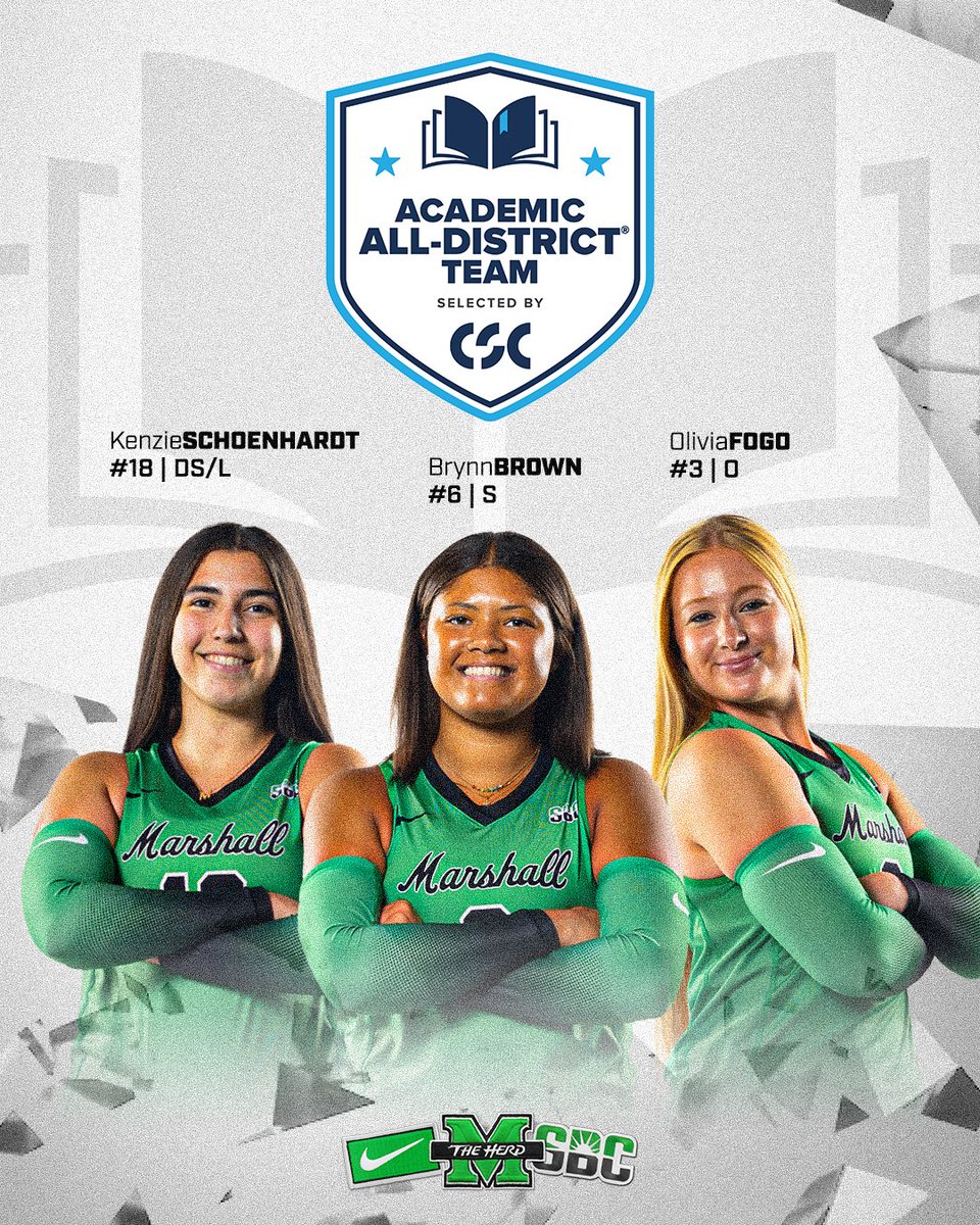 Congratulations to Brynn, Olivia and Kenzie for being named Academic All-District!

📎: bit.ly/VBAllAcademic