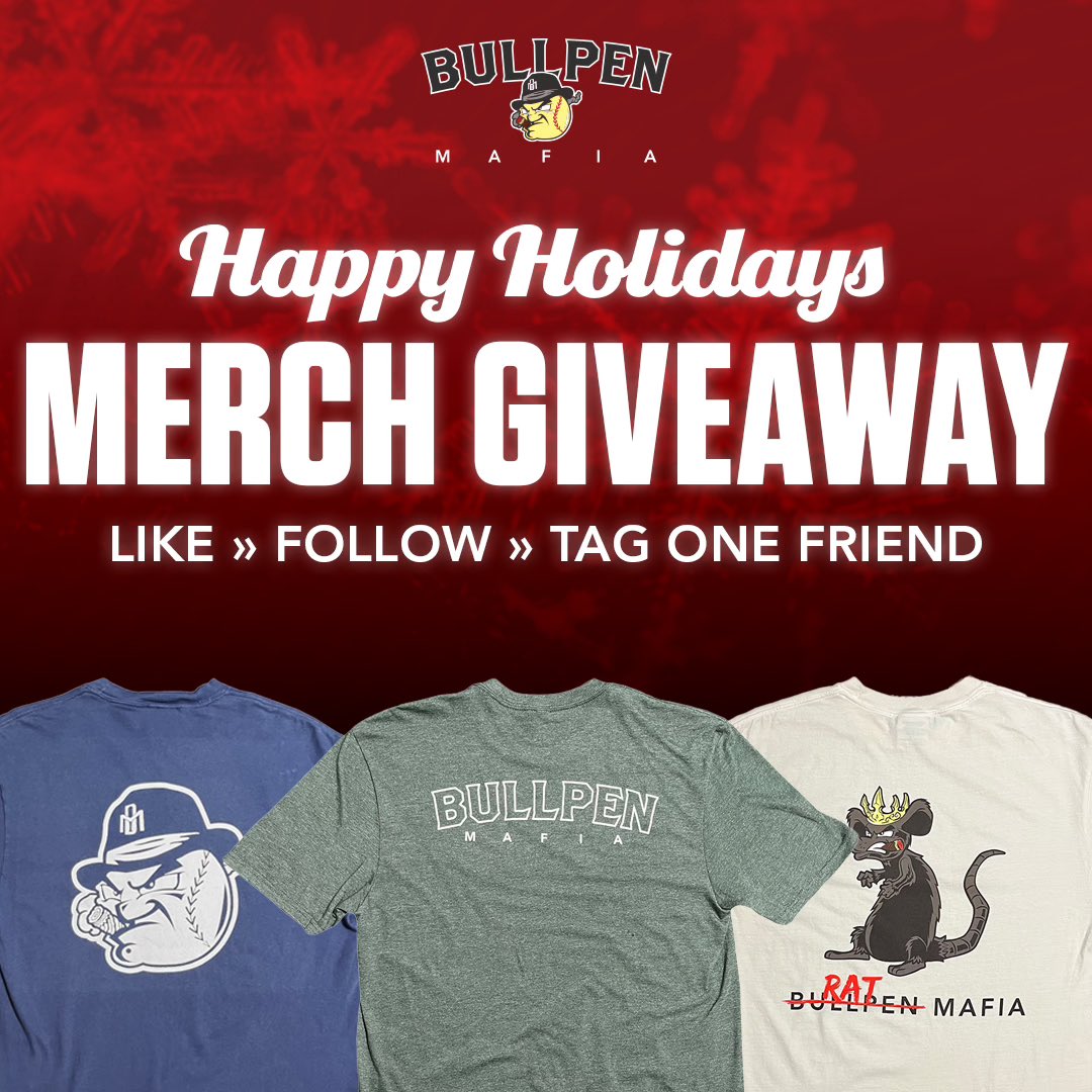 BullpenMafia's tweet photo. What a first season for the Mafia. As a THANK YOU to our listeners we're celebrating surpassing 1,000 followers the only way we know how - by giving away FREE MERCH!

To enter: Follow @bullpenmafiapod (on Instagram) and tag one friend in the comments https://t.co/xeH8lVr8Qk
