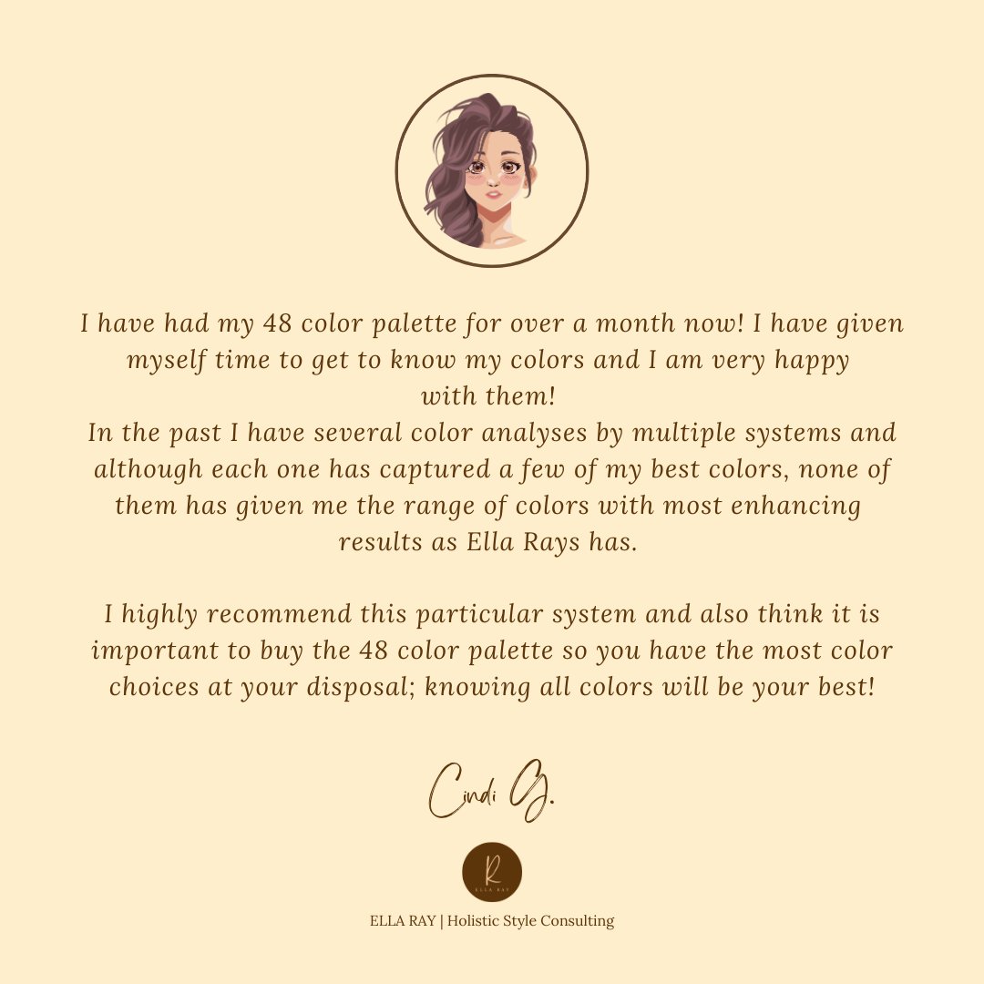theraylab's tweet image. You can be next! Book your custom premium Color Palette 3, 12, or 48 for wardrobe, hair, and makeup at the link in my bio.
*eR 🧡

#coloranalysis #raycolors