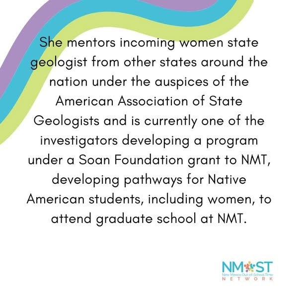 This week's Women in STEM Spotlight is on Dr. Nelia Dunbar, the State Geologist of New Mexico! #WomeninSTEM #WomeninSTEMWednesdays #WomeninGeology