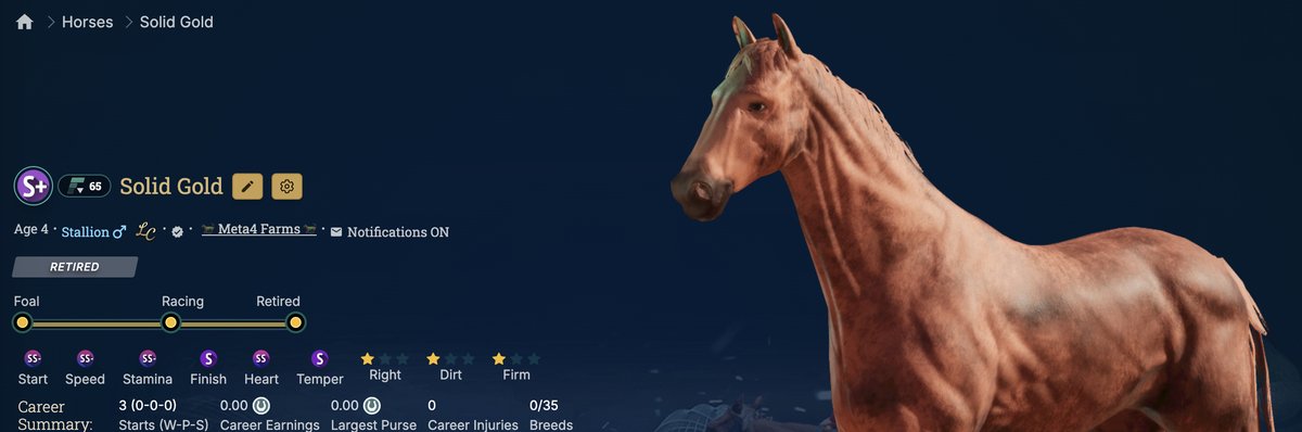Even with the name to go with the stats the <a href="/photofinishgame/">Photo Finish™ LIVE 🌹 🐎 Virtual Horse Racing</a> family didn't take full advantage of Solid Gold last season. But our boy putting out a SS-'s at a 25% clip. I wouldn't squander this opportunity again... 

Especially when PrimeTime is gonna fall off with the foal. Ohhh