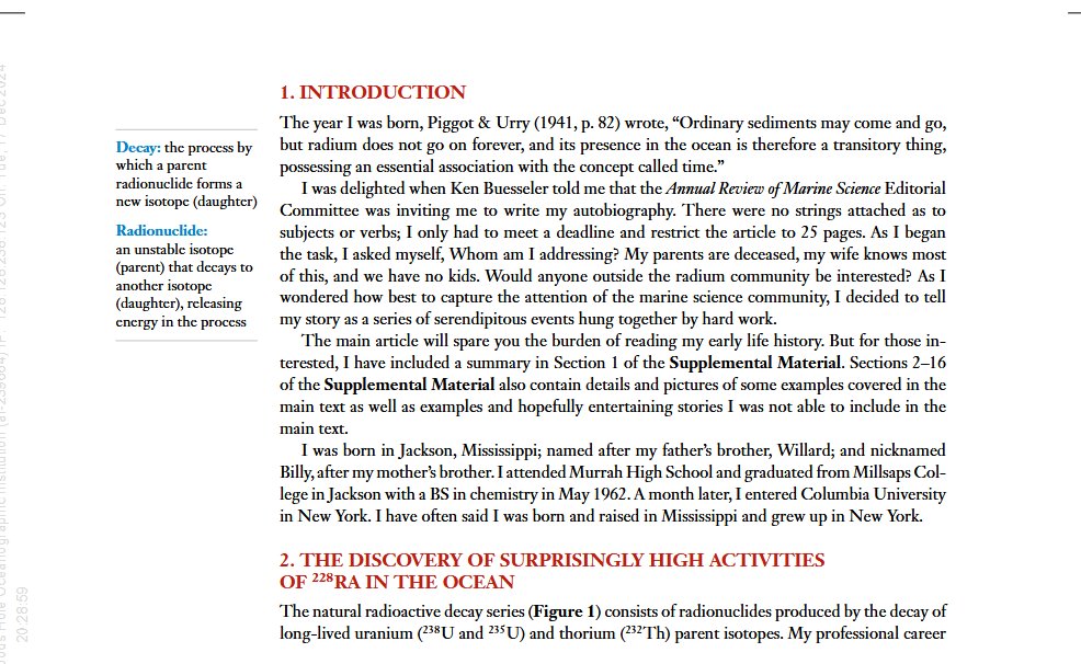 WokilBam21's tweet photo. The Serendipity of Discovery: Life of a Geochemist, the autobiography of Willard (Billy) Moore. I would say Billy the Radium guy !! It's a great read and the journey of Billy that takes you around the world. #Radiochemist #Geochemist #Oceanographer https://t.co/odPGjC6Ji9 https://t.co/jCtDRE33Ay