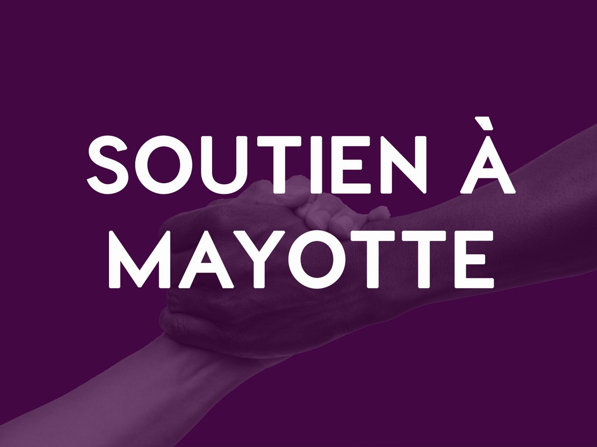 🌪️ 𝓢𝓸𝓵𝓲𝓭𝓪𝓻𝓲𝓽é 𝓪𝓿𝓮𝓬 𝓜𝓪𝔂𝓸𝓽𝓽𝓮 🌪️
✅ Pour faire un don : 
🔗 don.protection-civile.org/cyclone-chido 
🔗 croix-rouge.fr
📬 Chèque : Croix-Rouge française - Urgence Mayotte, 75678 Paris Cedex 14