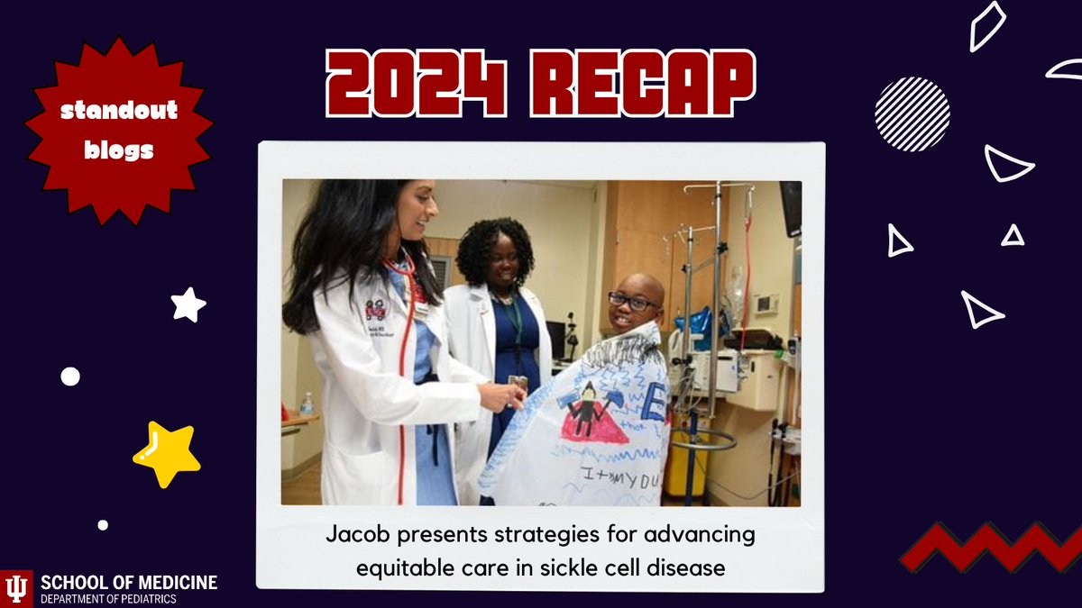 IU Department of Pediatrics (@iudeptpeds) on Twitter photo As we wrap up 2024, let’s look back and celebrate some memorable stories from the past year!
Seethal Jacob, MD, MS (<a href="/seethal_jacobmd/">Seethal Jacob, MD, MS</a>) <a href="/IUMedSchool/">IU School of Medicine</a> presented on advancing equitable care in #SickleCellDisease.
Full article: go.iu.edu/8rQI As we wrap up 2024, let’s look back and celebrate some memorable stories from the past year!
Seethal Jacob, MD, MS (<a href="/seethal_jacobmd/">Seethal Jacob, MD, MS</a>) <a href="/IUMedSchool/">IU School of Medicine</a> presented on advancing equitable care in #SickleCellDisease.
Full article: go.iu.edu/8rQI