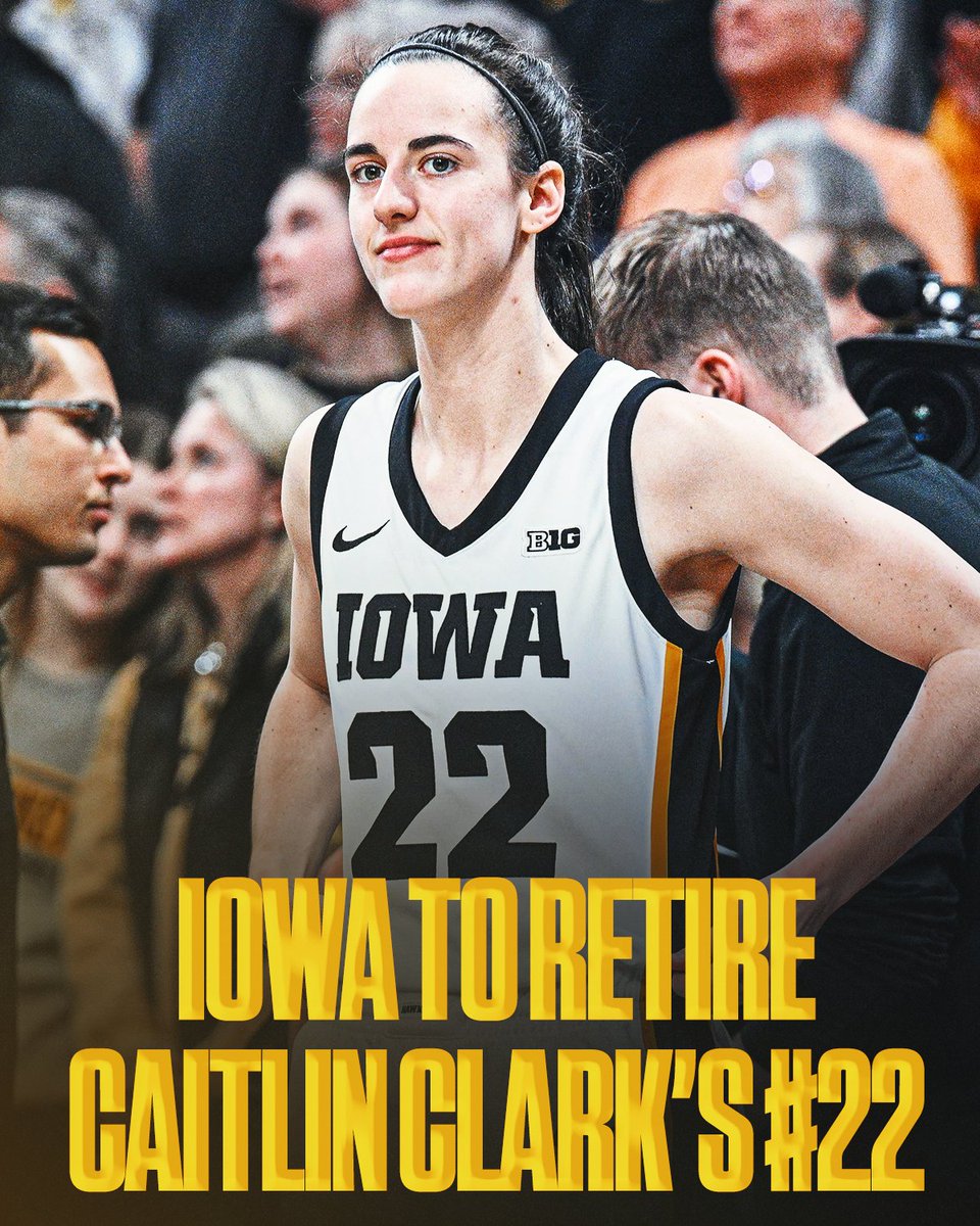 Caitlin Clark will see her number in the rafters on February 2, 2025, Iowa women’s basketball announced.