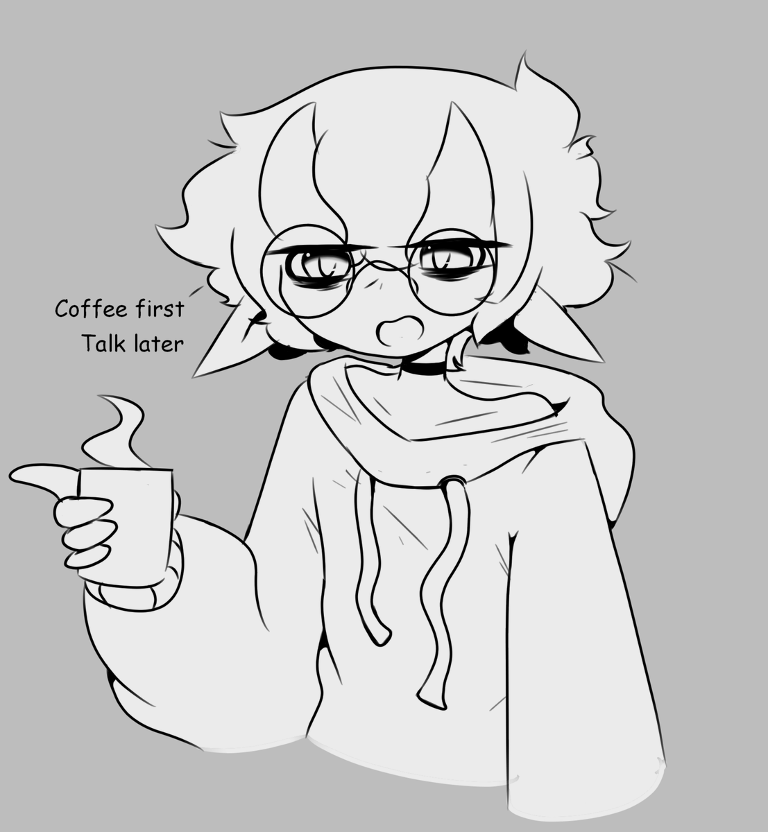 Wubbyle's tweet photo. i'm grumpy in the mornings https://t.co/Bq78rU6Em7