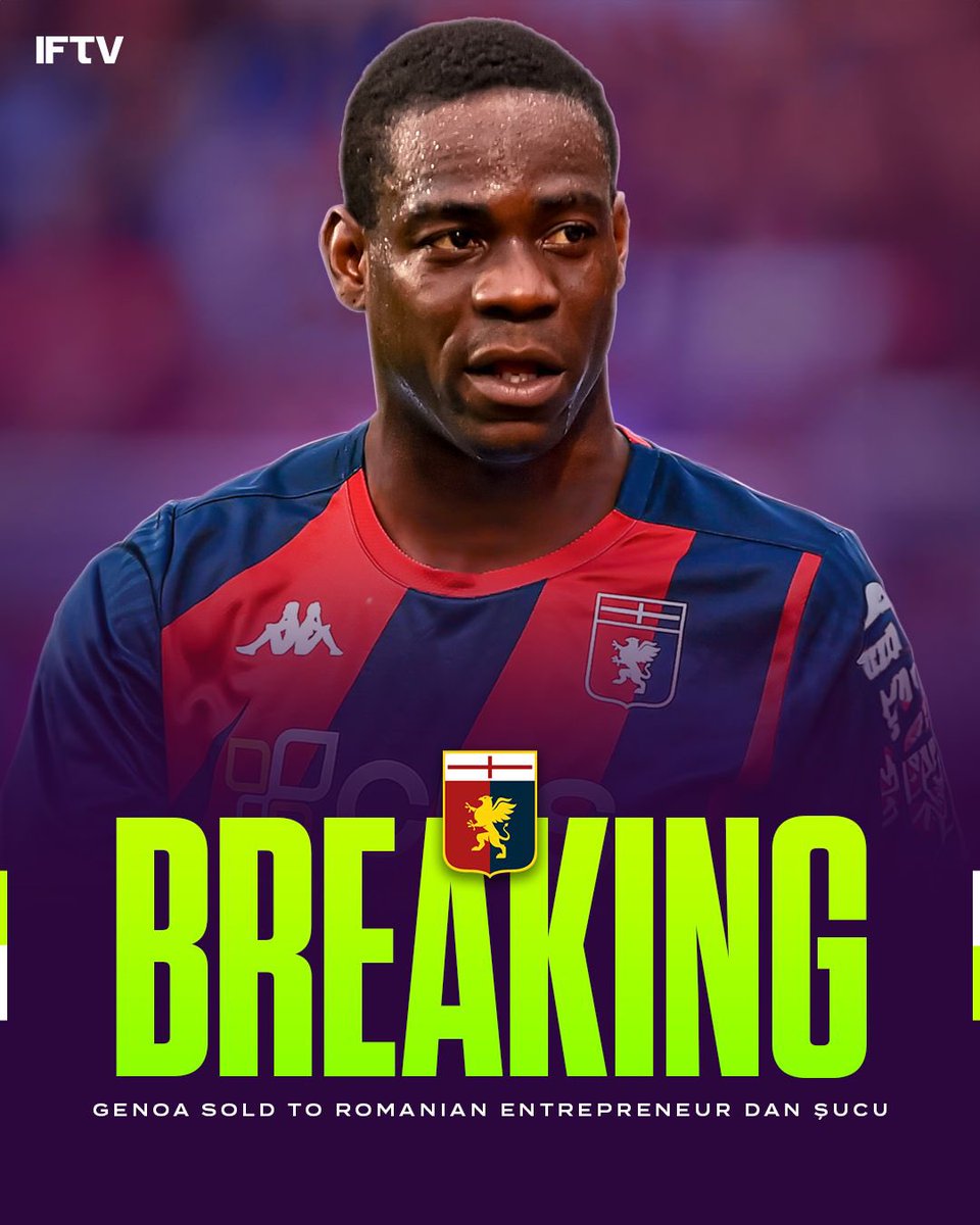 🚨🇺🇸 BREAKING: Genoa have been sold from American fund 777 partners to Romanian entrepreneur Dan Şucu who purchased 77% of the club. 

A historic club with an amazing fanbase like Genoa deserves a stable future and we’re excited to see what the future holds for them.