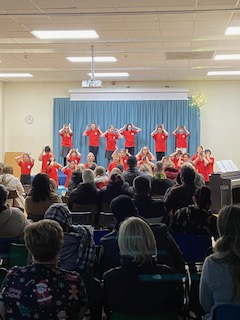 TownPrimary's tweet photo. What an uplifting Christmas Carol Concert by the KS2 choir. The ultimate festive celebration ...🎄 https://t.co/rem5RXGAD4