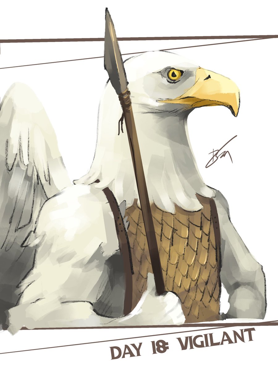 The_Antarticuno's tweet photo. Dndecember Day 18: Vigilant
Caw caw, obligatory Aarakocra
#dndecember https://t.co/9YhaxwPMkl