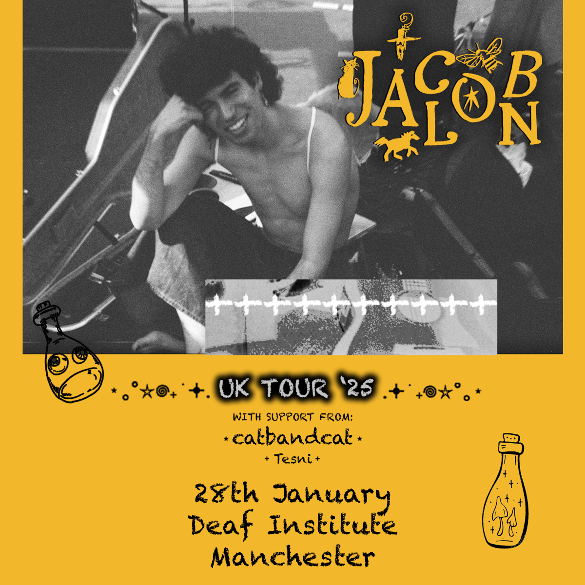 One-to-watch in 2025, rising star Jacob Alon is coming to Manchester's <a href="/DeafInstitute/">The Deaf Institute</a> in January!

With supports catbandcat + Tesni ⚡️

Get tickets at tix.to/JacobAlon