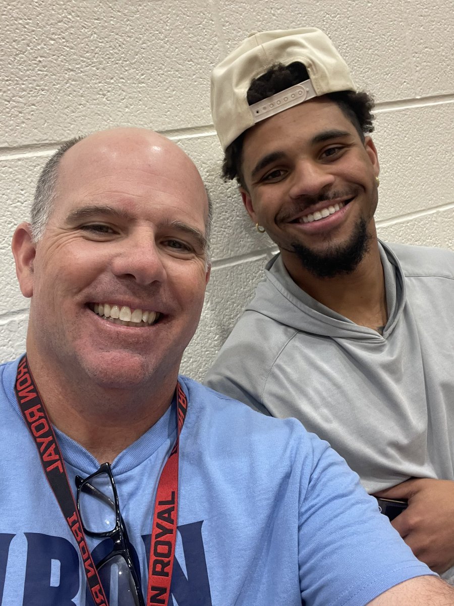 GedKates's tweet photo. It’s great seeing all the former players back from college. They’re doing great things. #RUR https://t.co/xTHSTPEaCE