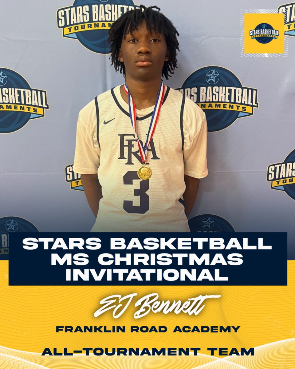 STARSTourney's tweet photo. Congratulations on All-Tournament honors to these two athletes who represented their schools and teams well this past Saturday.

EJ Bennett - Franklin Road Academy
Kili Spencer - West Wilson Middle School https://t.co/VvYDyFFvk9