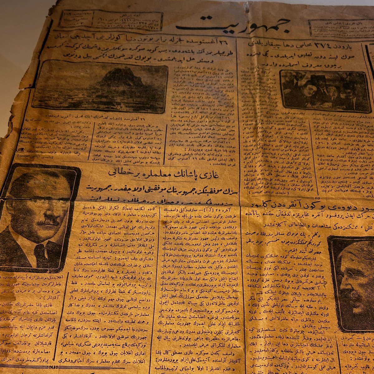 1924 yılının Cumhuriyet Gazetesi’ndeki muhteşemlik; Gazi Mustafa Kemal Atatürk ❤️ 

Yakında belleğimizde sergilenecektir…