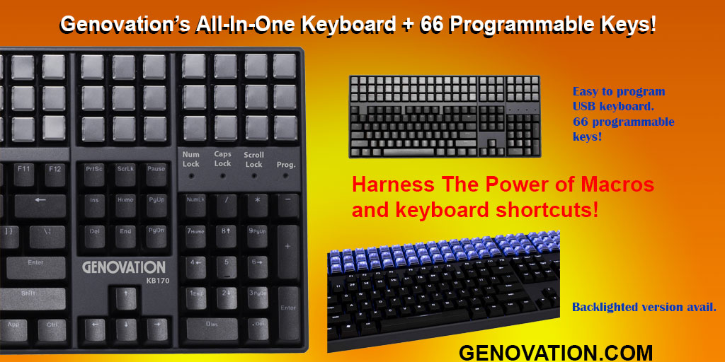 GenovationInc's tweet photo. Full-Travel Mechanical Keys! The KB170 Keyboad--Try it! Professional Quality Mechanical Keyboard. https://t.co/TwcalzGeCX #Genovation. #KB170 #programmable #CES📷📷#PROMAT #APCO #Warehouse #ITSolutions #ITHardware #POS #Education #EnterpriseIT #LMS #Microsoft #PSAPP https://t.co/0EtWsIVKjS