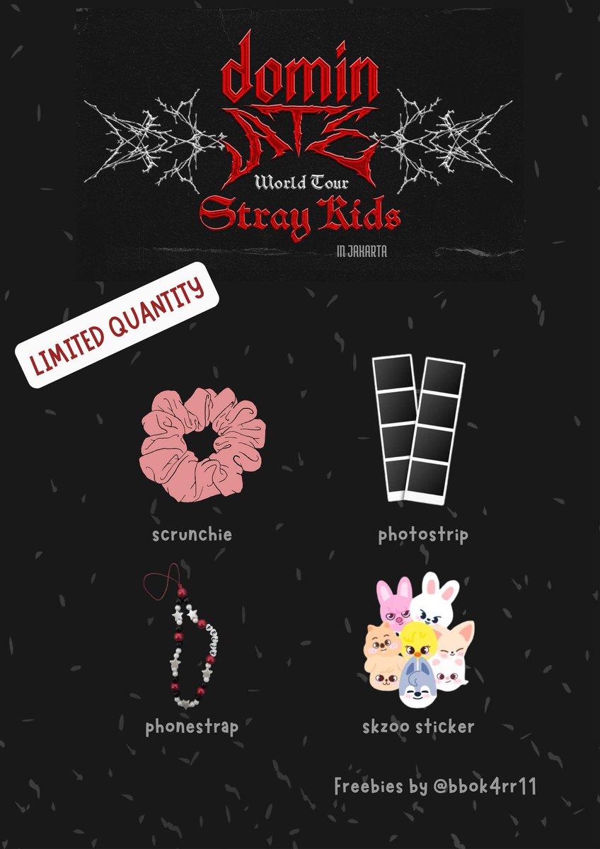 D-3 dominATE in Jakarta!!!!🔥

📌 Indonesia Arena
🗓 21.12.24

How to get this:
- RT and like are appreciated
- Find me and say "hi"
- First come, first get
- don't sell or throw it away!
- Kindly tag me if you get this freebies

#StrayKids #dominATE_JAKARTA
