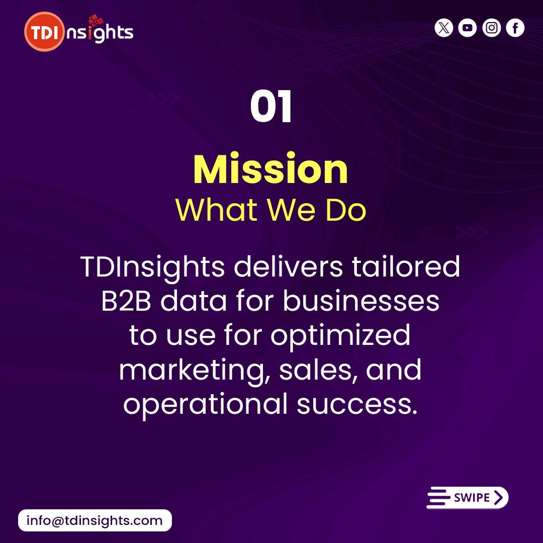 TD_Insights's tweet image. Experience data that delivers results with TDInsights. Industry-specific, scalable, and verified for B2B success. 🌟

#B2BData #TDInsights #VerifiedData #DataManagement #ClientSuccess #BusinessEfficiency #DataInnovation