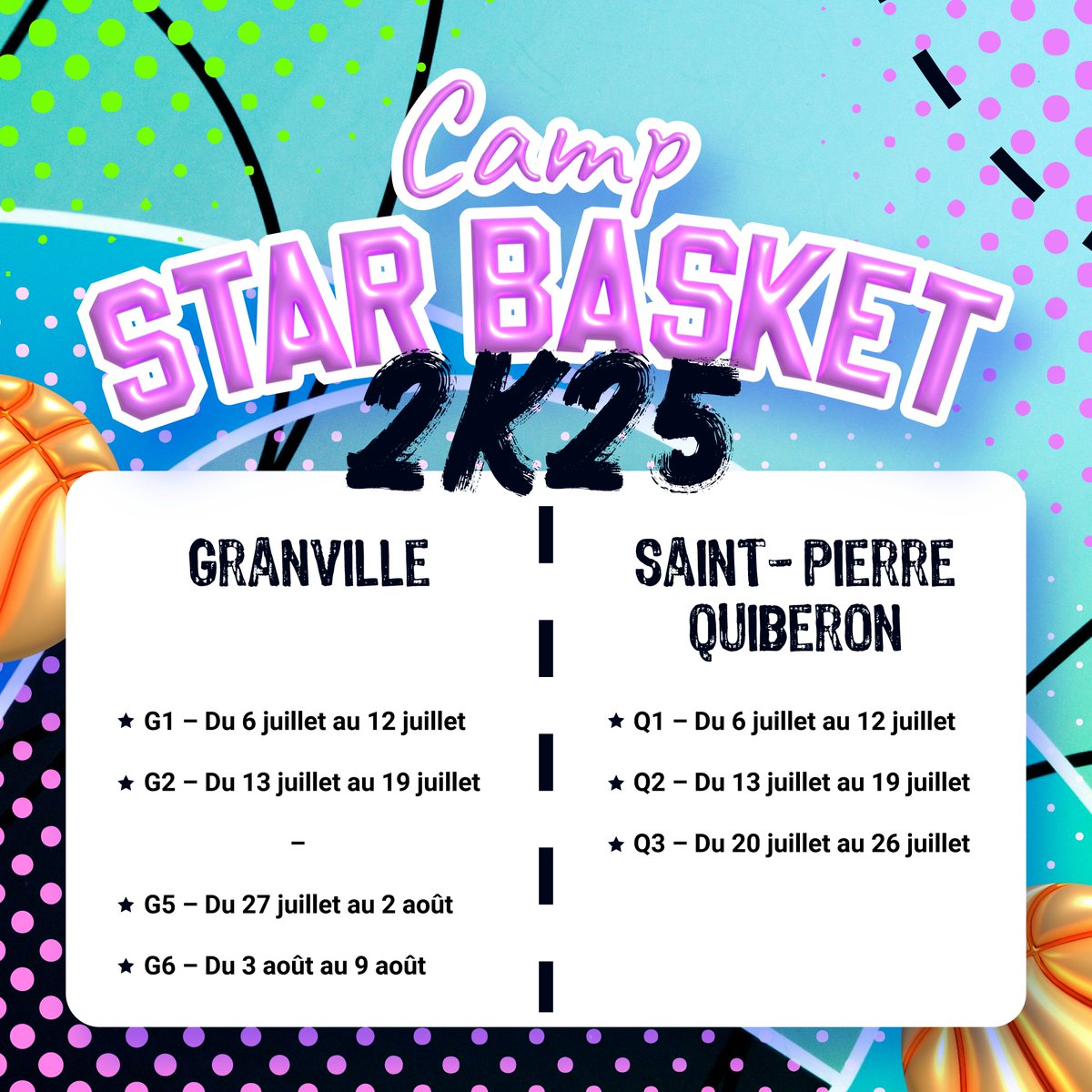 C'est parti pour l'édition 𝟮𝙆𝟮𝟱 🏀💥
Les inscriptions sont ouvertes !

Voici la carte de Noël à mettre sous le sapin pour les plus chanceux 🎄
starbasket.fr/carte-noel

Et très bonnes fêtes de fin d'année à tous 🎅✨