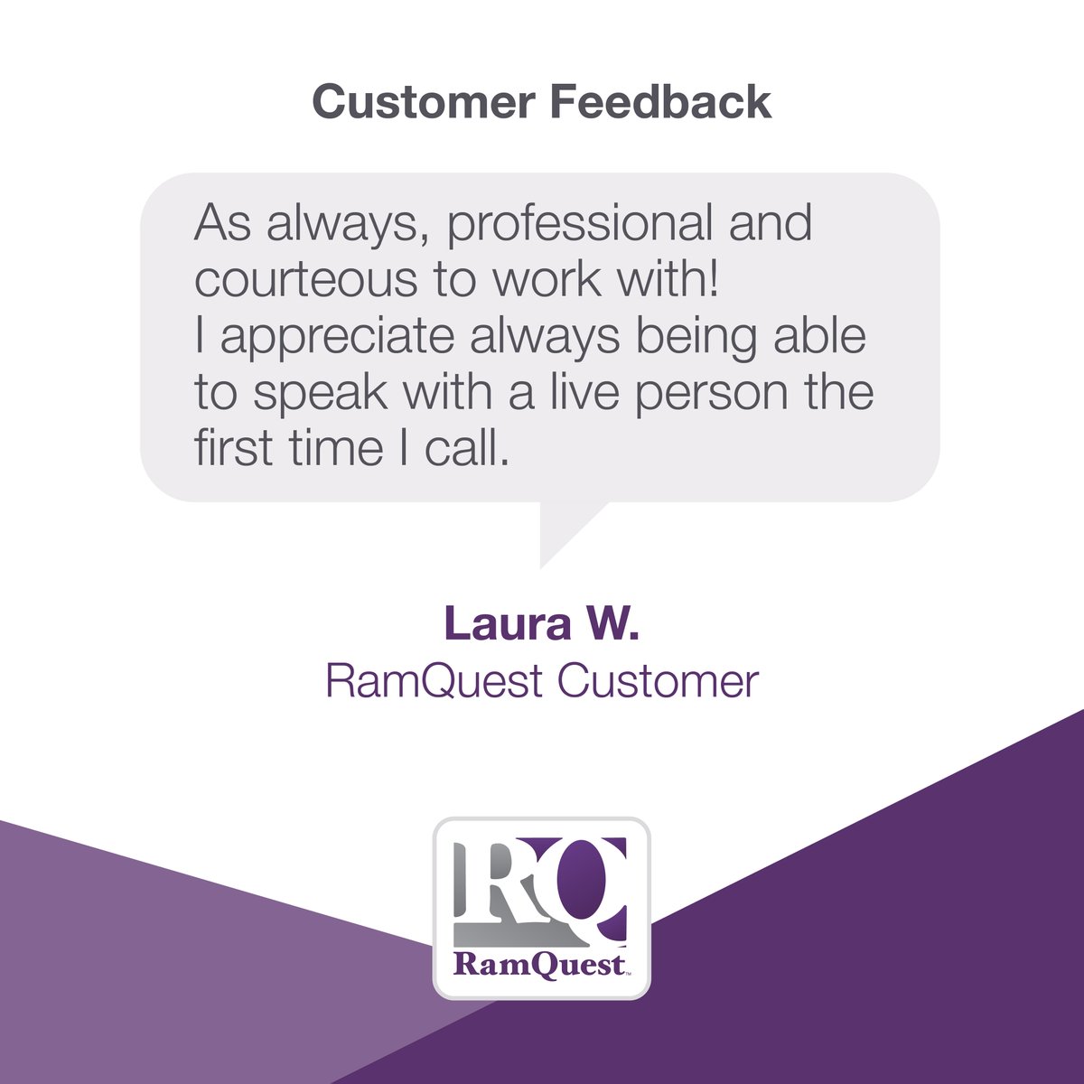 Some feedback worth sharing!
ramquest.com/testimonials