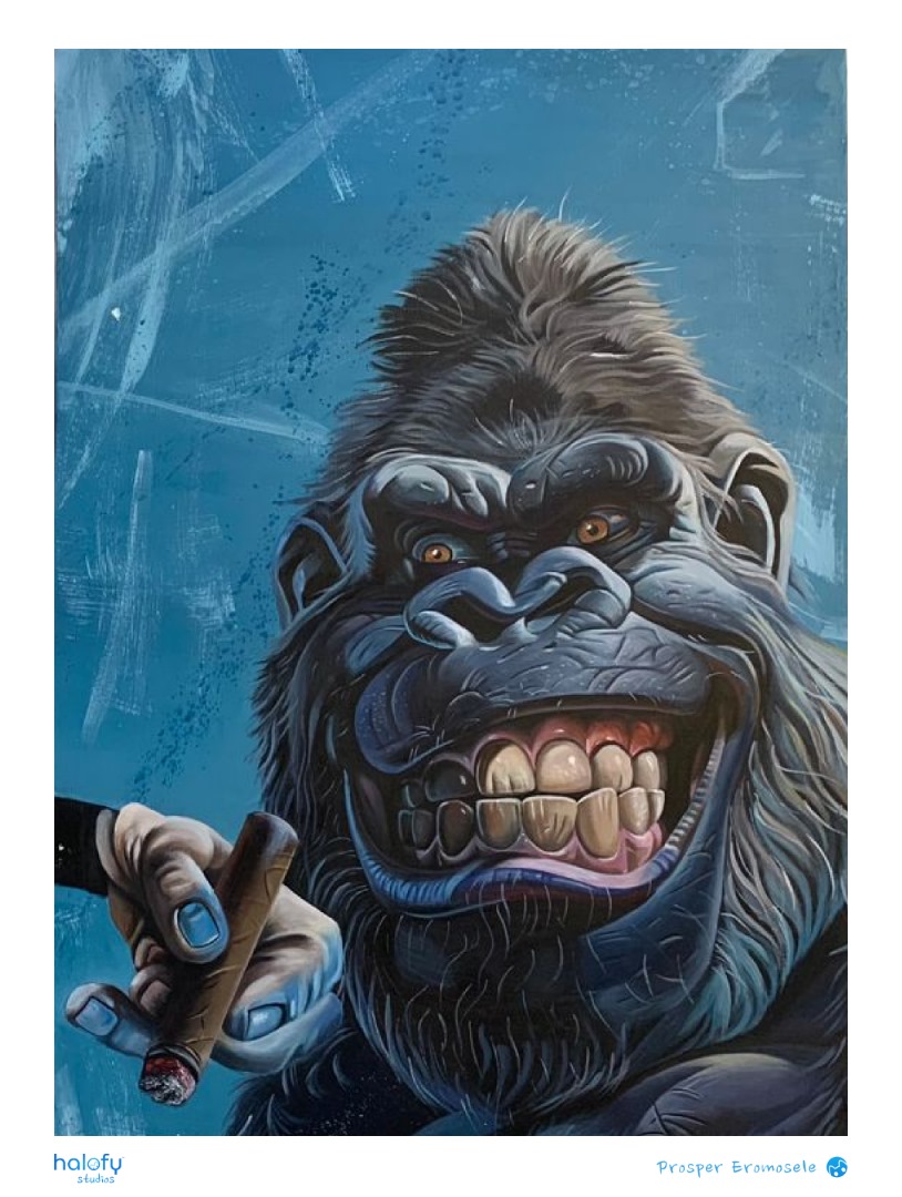 halofystudios's tweet photo. SAME CHIMP, DIFFERENT MOODS

This playful yet thought-provoking series explores the many sides of a single chimp, capturing its changing moods with vivid detail and personality. Each expression tells a story, leaving us to wonder—what mood do you see in this piece? https://t.co/XgodMbZh7P