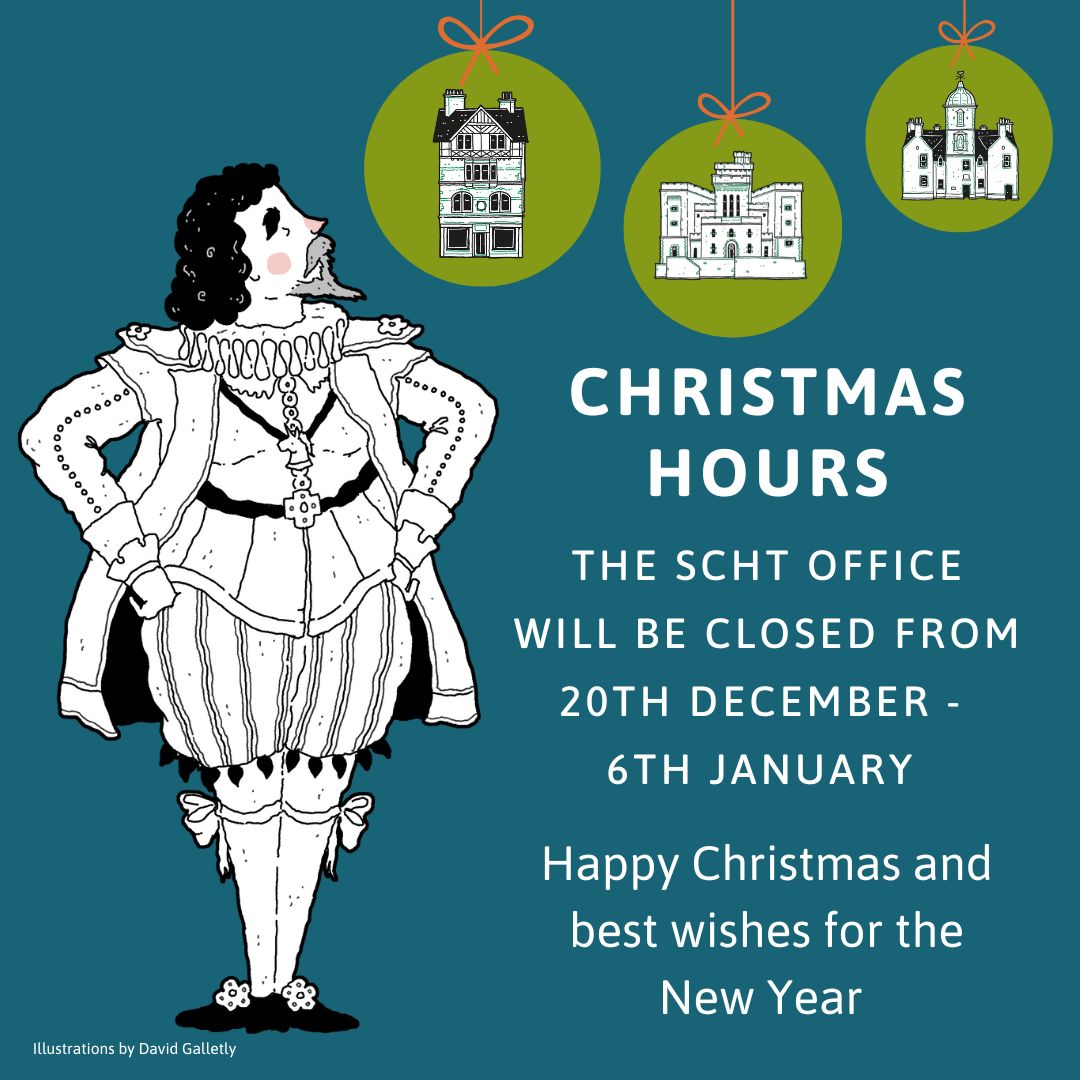 Our office will be closing this evening for the Christmas break and will be reopening on Monday 6thJanuary.

The SCHT and TBHC team would like to wish everyone a happy Christmas and a wonderful 2025.

Illustrations by David Galletly